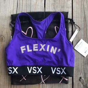 NEW VSX SPORTS BRA SIZE M, and mesh lingerie bag